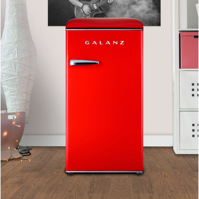 Galanz Retro 3.3 Cubic Feet cu. ft. Freestanding Mini Fridge with